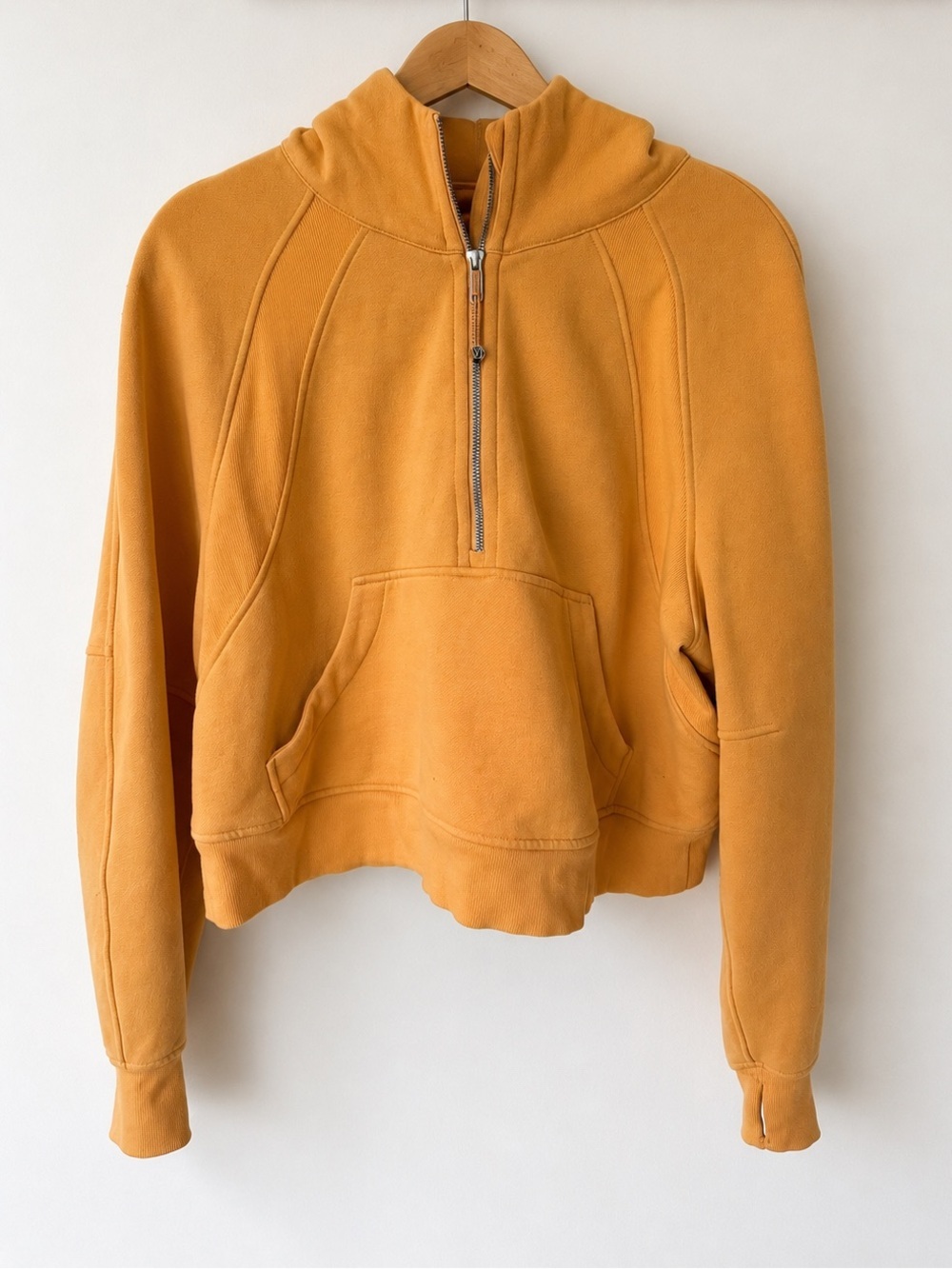 Lululemon Scuba Oversized Half-Zip Hoodie Mango Dream Size M/L - Picture 3 of 9